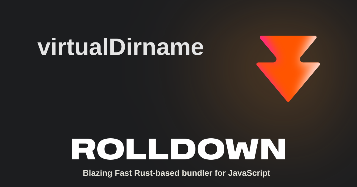 virtualDirname | Rolldown