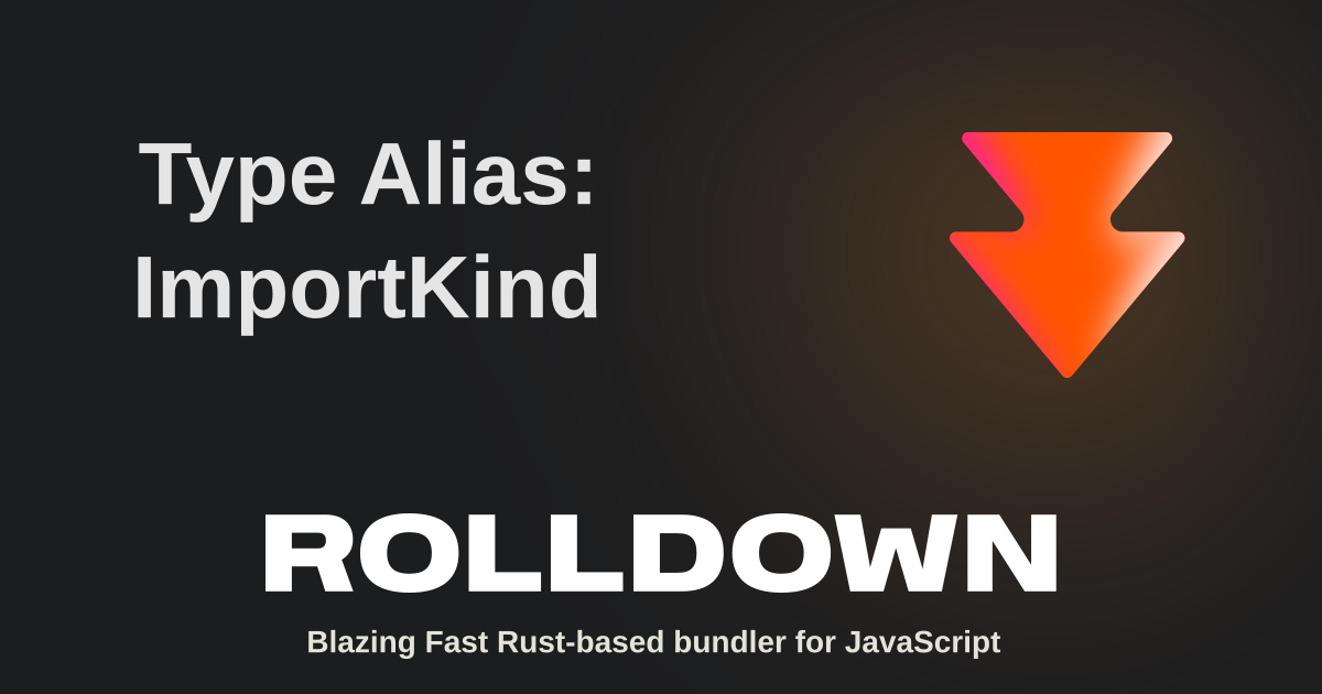 Type Alias: ImportKind | Rolldown