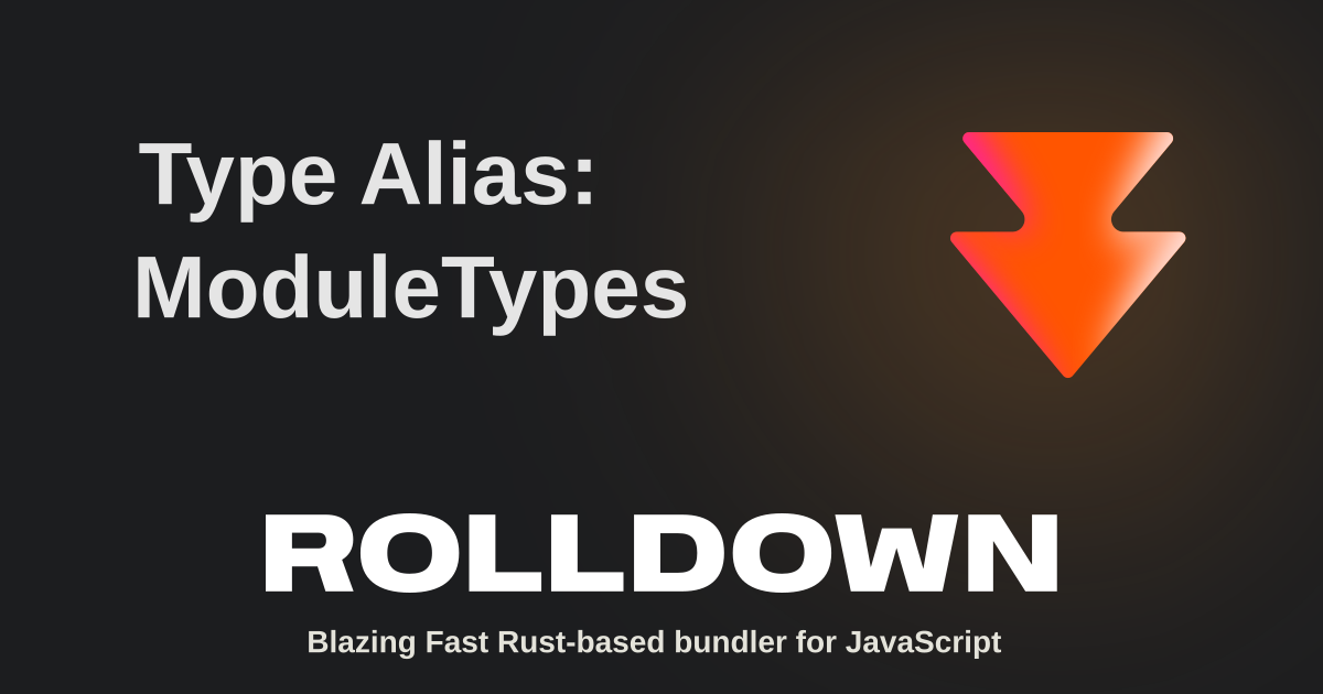 Type Alias: ModuleTypes | Rolldown